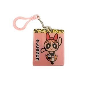 The Powerpuff Girls Little Golden Books Keychain Booklet Blossom Key Ring